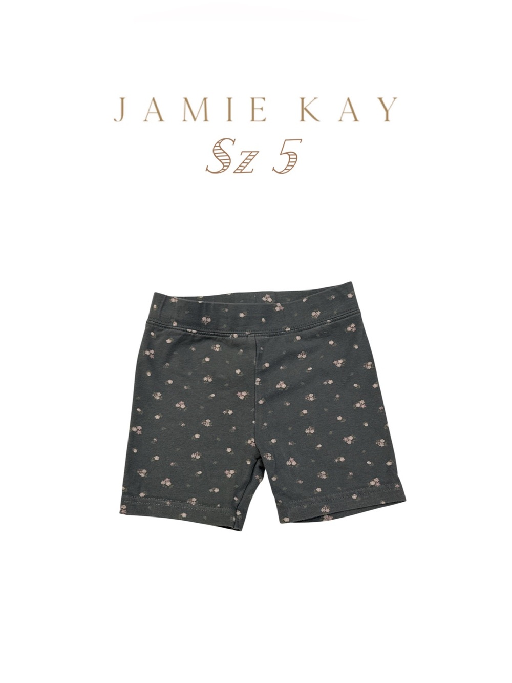 Jamie Kay Lulu Bloom Lava Organic Cotton Floral Bike Shorts
 - Size 5